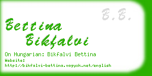 bettina bikfalvi business card